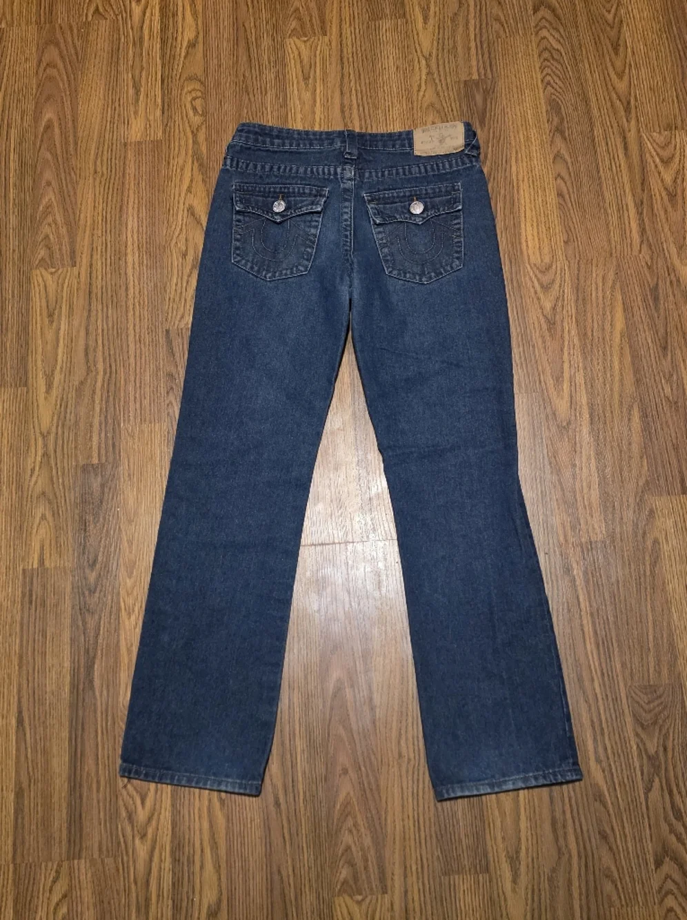 Womens True Religion Straight Leg Flap Pocket Jeans Tagged Size 14 (Fits W28) - Picture 10 of 14
